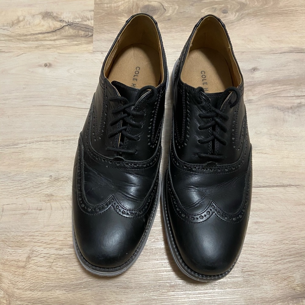 Cole Haan GrandØS Dress Shoes. 10. Black and Grey.